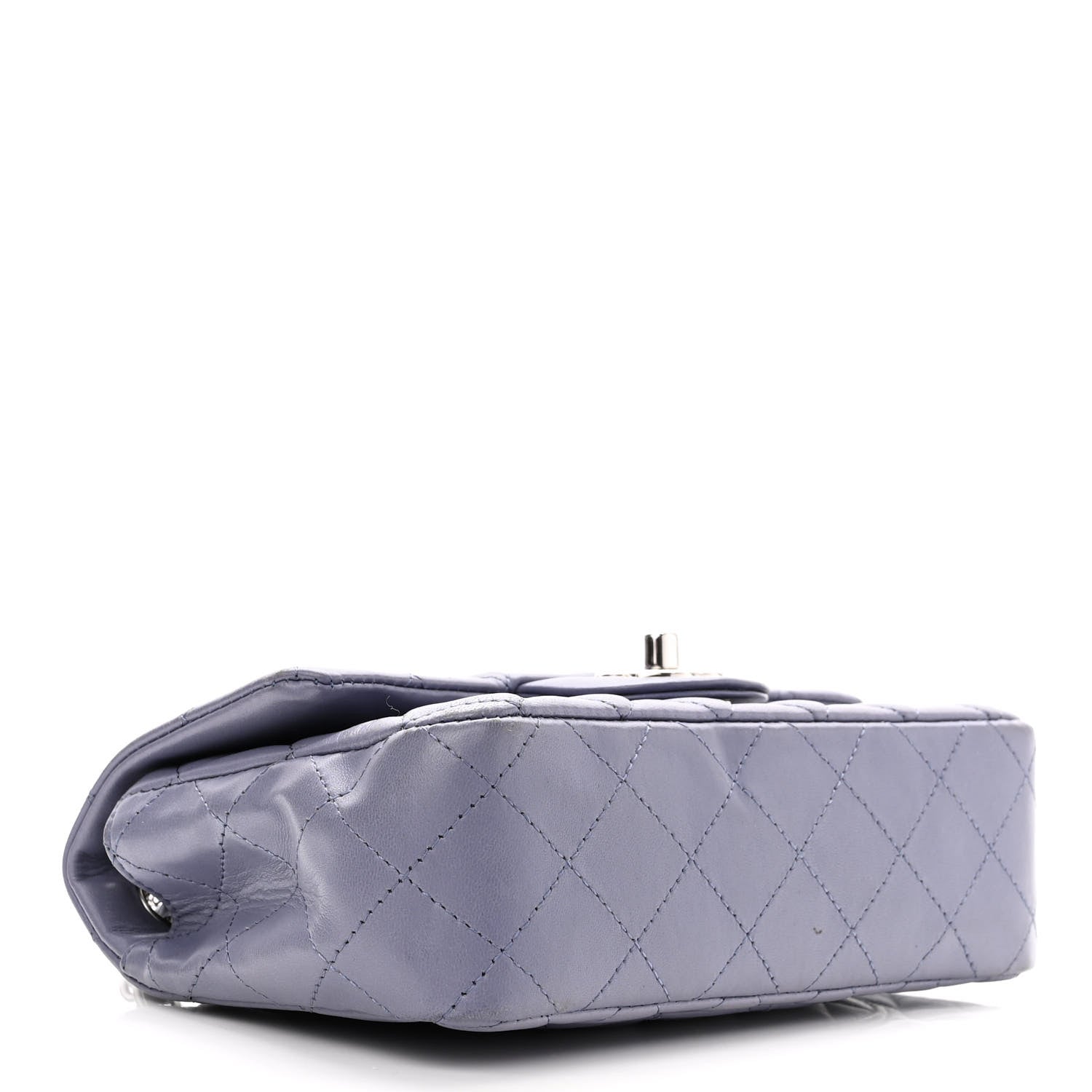Chanel Lambskin Quilted Mini Rectangular Flap Light Purple 4 of 12