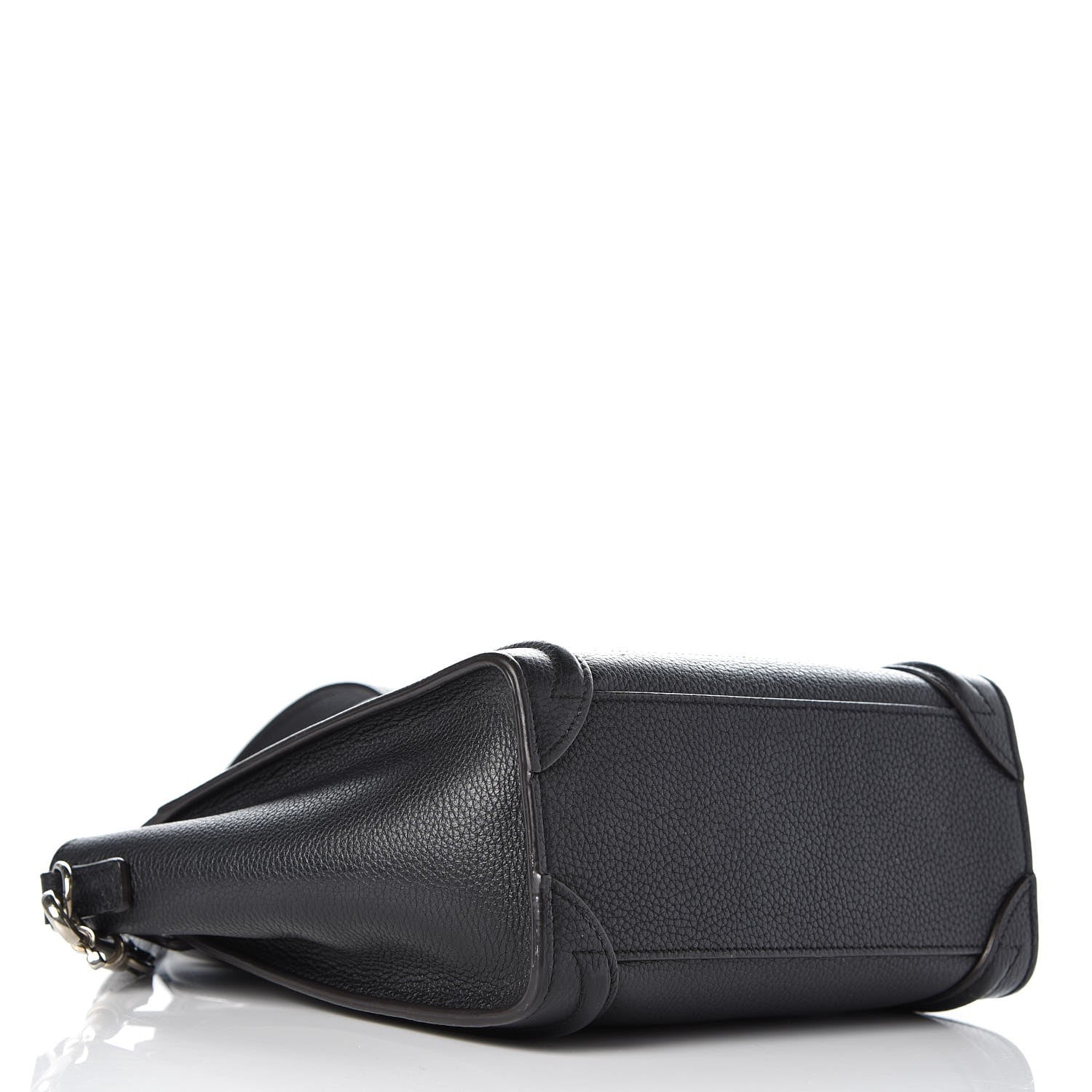 Celine Drummed Calfskin Nano Luggage Black 4 of 11