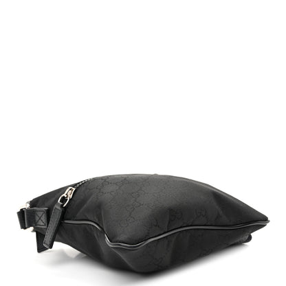 Gucci Nylon Monogram Mini Flat Messenger Bag Black 4 of 10