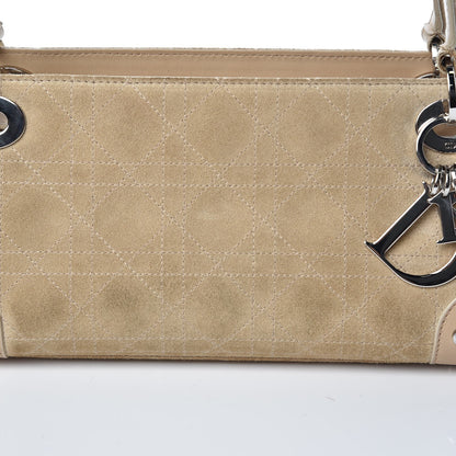 Christian Dior Suede Cannage Stitched East West Lady Dior Beige 13 of 25