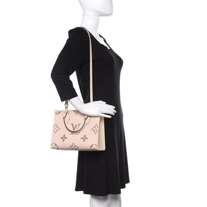Louis Vuitton Empreinte Monogram Giant Onthego PM Creme Bois De Rose 2 of 11