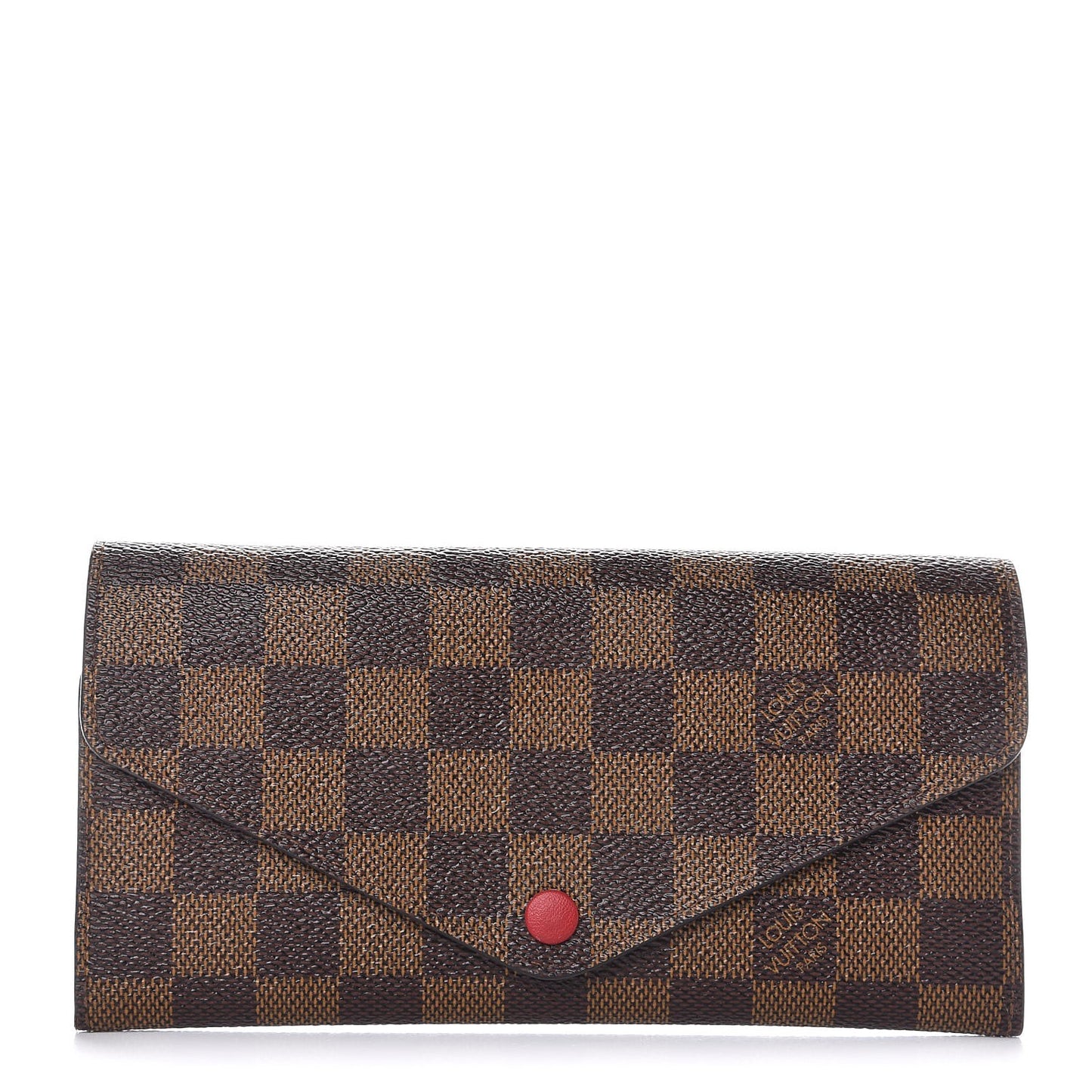 Damier Ebene Josephine Wallet Red