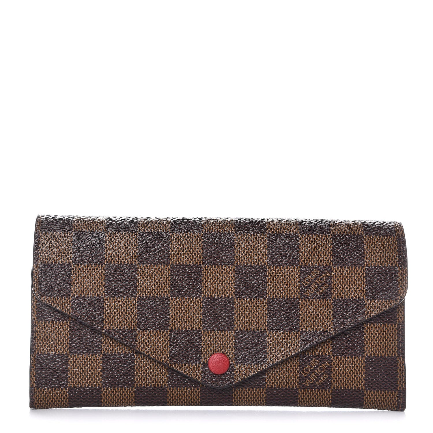Louis Vuitton Damier Ebene Josephine Wallet Red 1 of 7