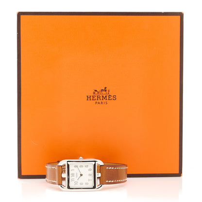 Hermes Stainless Steel Barenia 23mm Cape Cod Quartz Watch Fauve 5 of 5