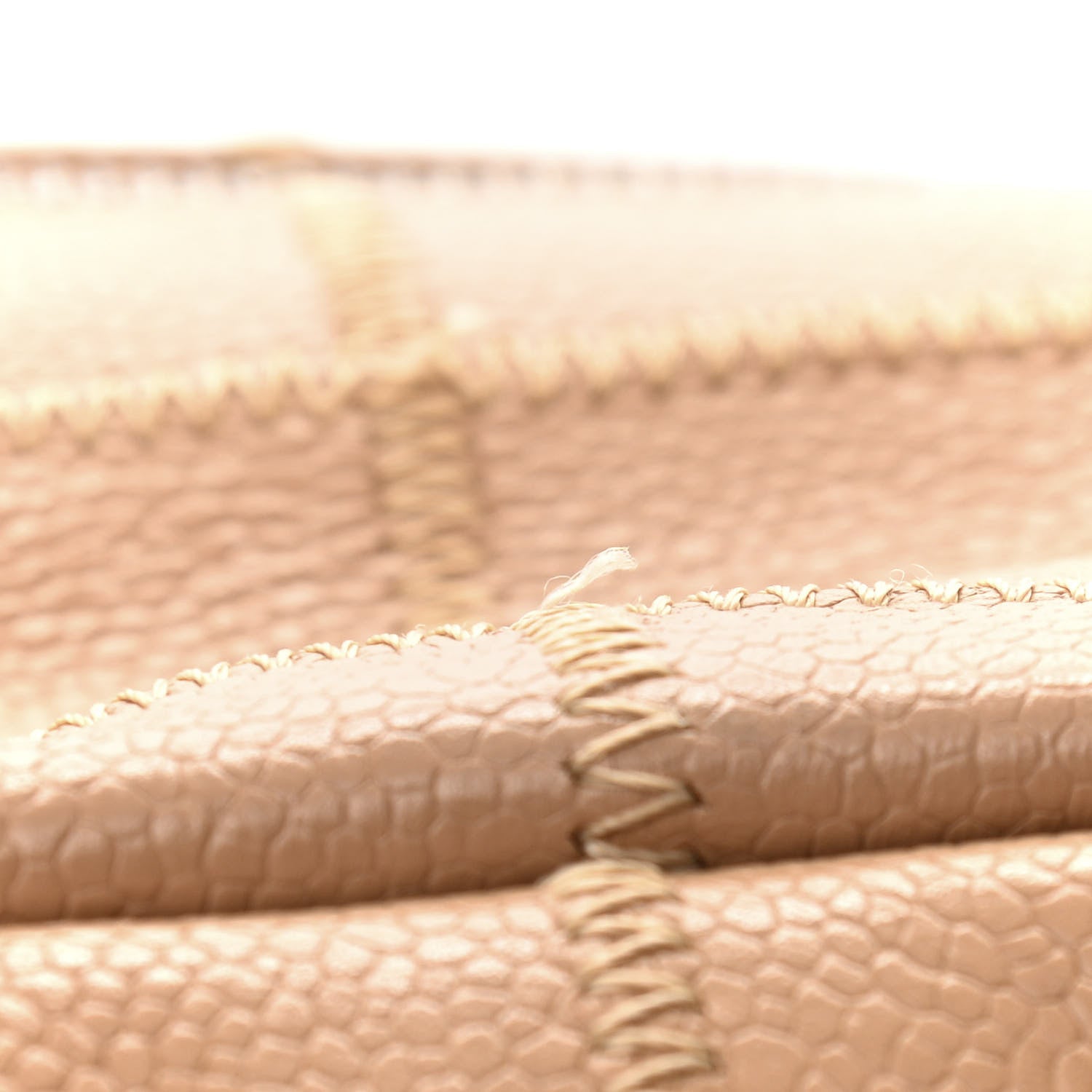 Chanel Caviar Square Stitched Tote Beige 12 of 13
