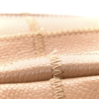 Chanel Caviar Square Stitched Tote Beige 12 of 13