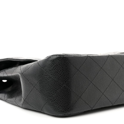 Chanel Caviar Quilted Jumbo Single Flap Black 9 of 11