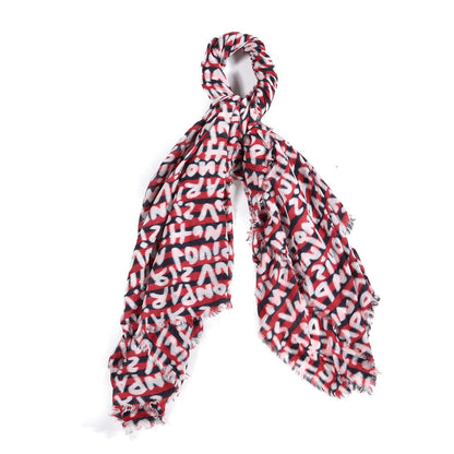 Louis Vuitton Graffiti Striped Scarf 1 of 5