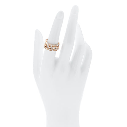 Tiffany 18K Rose Gold Diamond Wide Atlas Open Ring 54 7 2 of 5