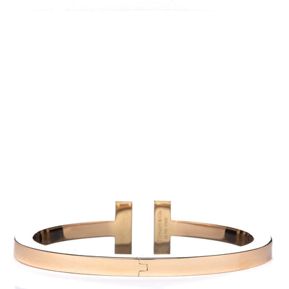 Tiffany 18K Yellow Gold Diamond T Square Pave Bracelet 3 of 5