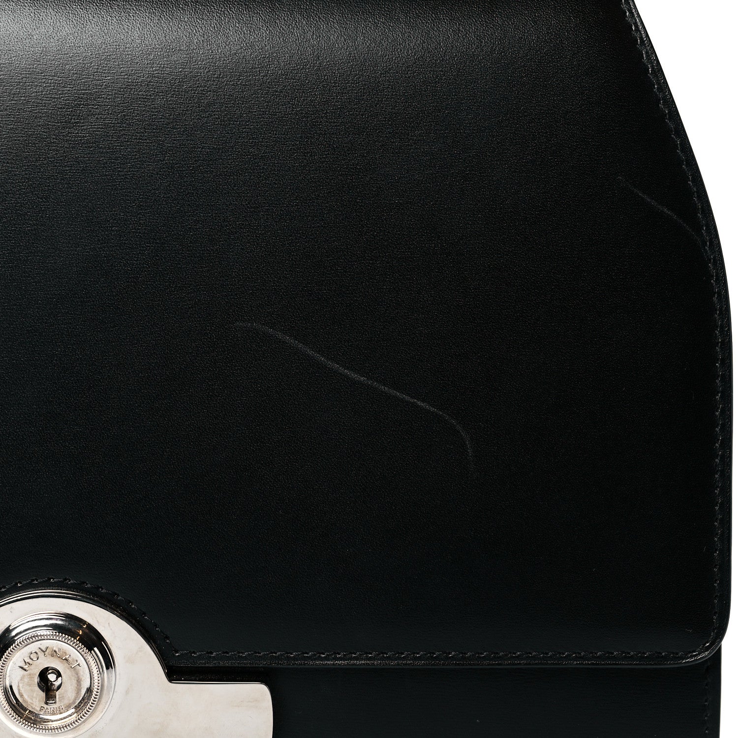 Moynat Box Calfskin Rejane PM Black 10 of 11