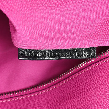 Fendi Vitello Elite Cuoio Monster Buggies Medium Roll Tote Carbone Black Multicolor Magenta 7 of 11