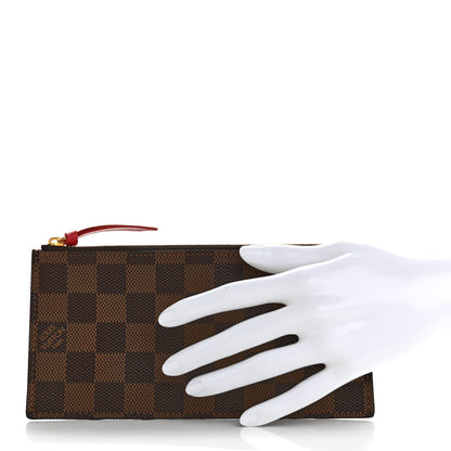 Louis Vuitton Damier Ebene Felicie Chain Wallet Zippered Insert 2 of 6