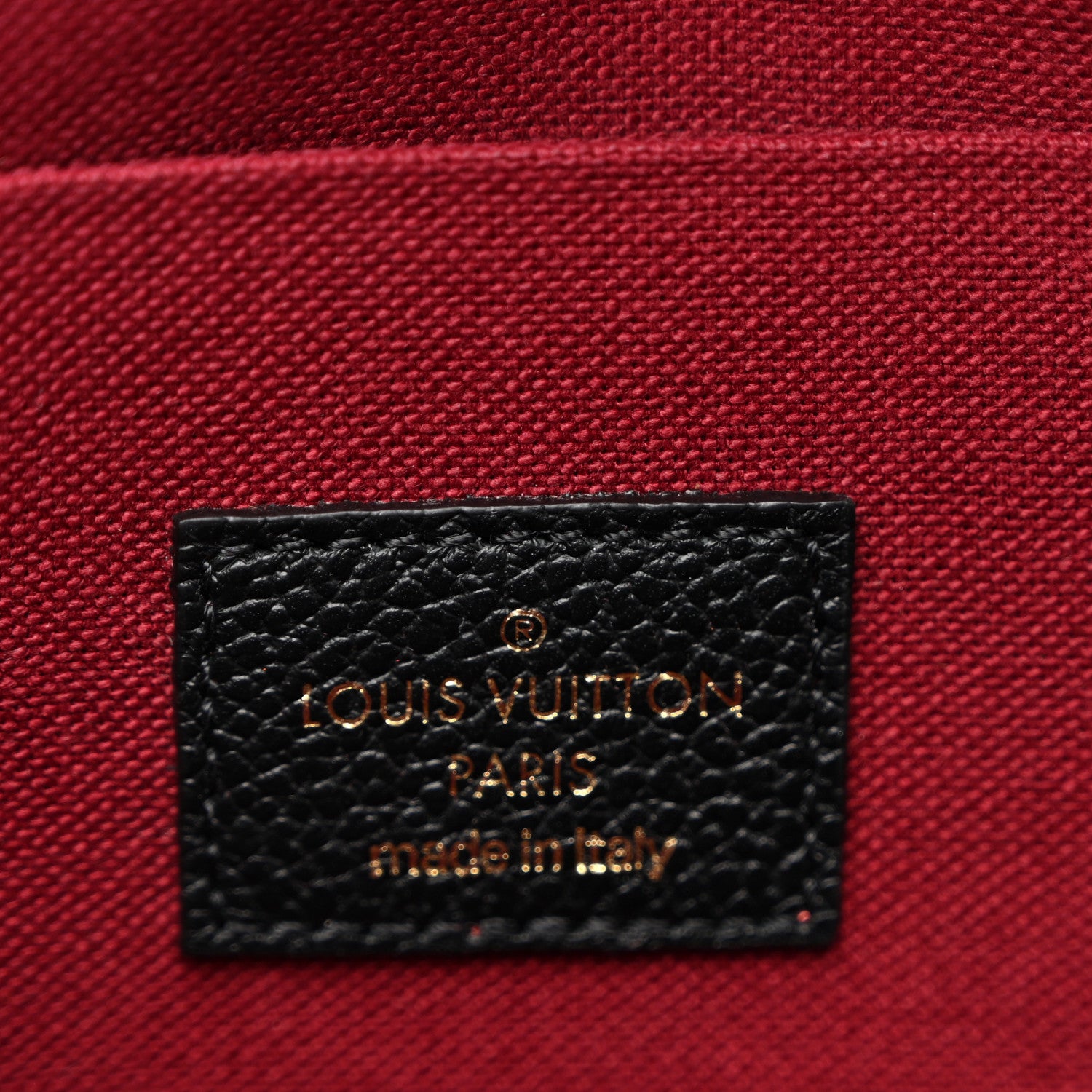 Louis Vuitton Empreinte Monogram Giant Felicie Pochette Black Beige 7 of 10