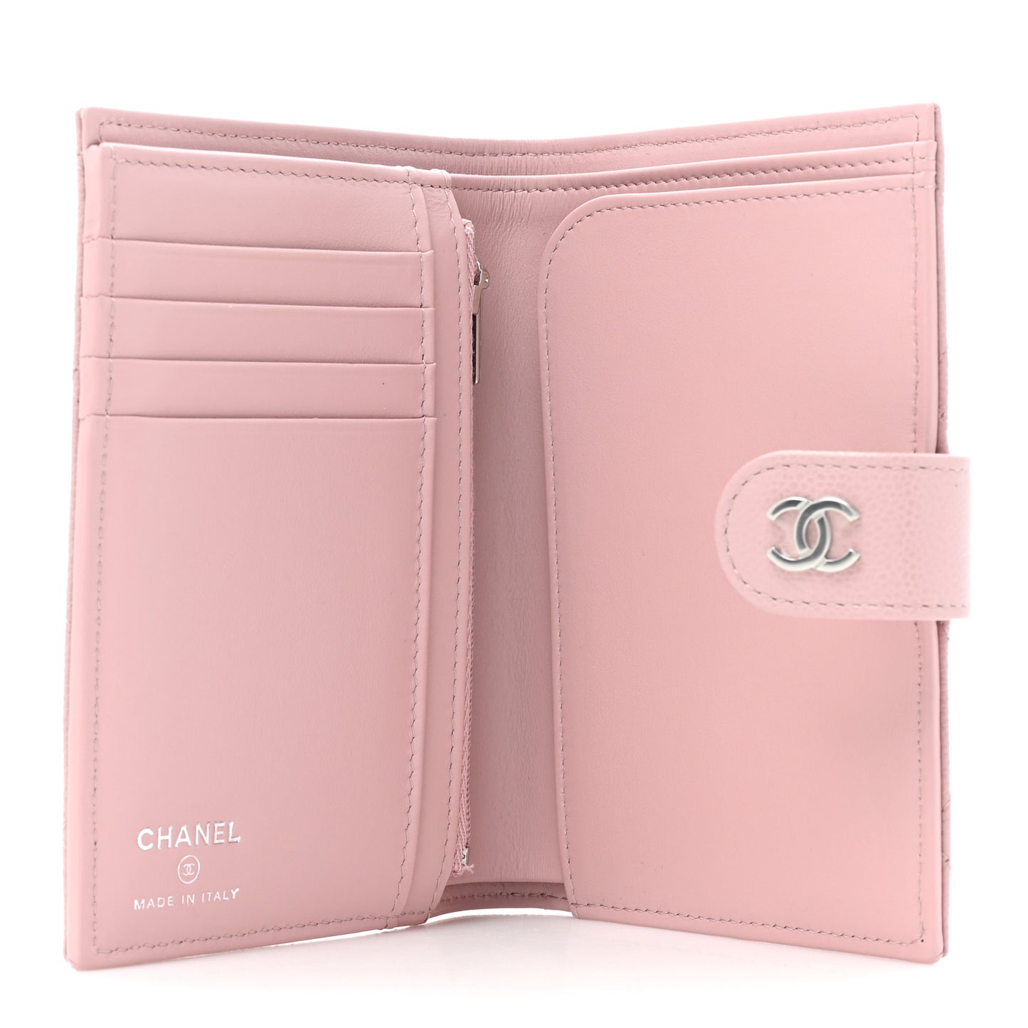 Caviar Quilted Passport Holder Pink