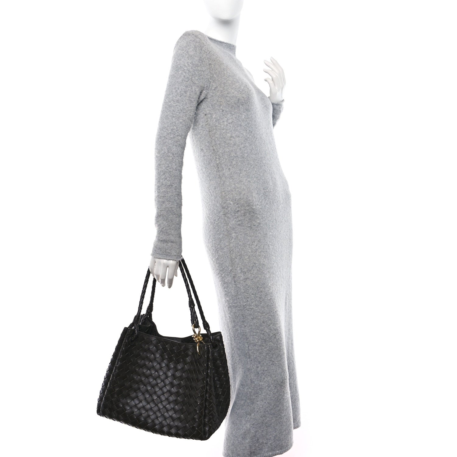 Bottega Veneta Nappa Intrecciato Large Andiamo Parachute Shoulder Bag Fondant 2 of 9