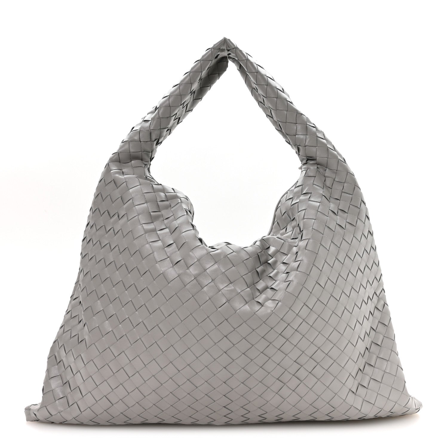 Bottega Veneta Calfskin Intrecciato Large Hop Sterling 1 of 10