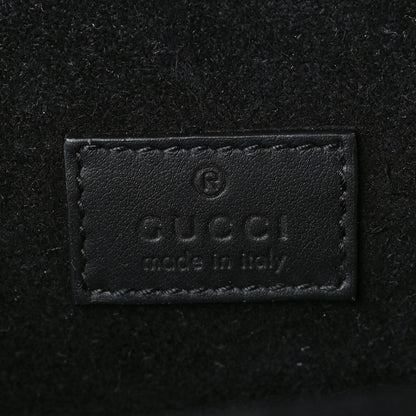 Gucci GG Supreme Monogram Suede Crystal Small Dionysus Shoulder Bag Beige Ebony Black 6 of 8