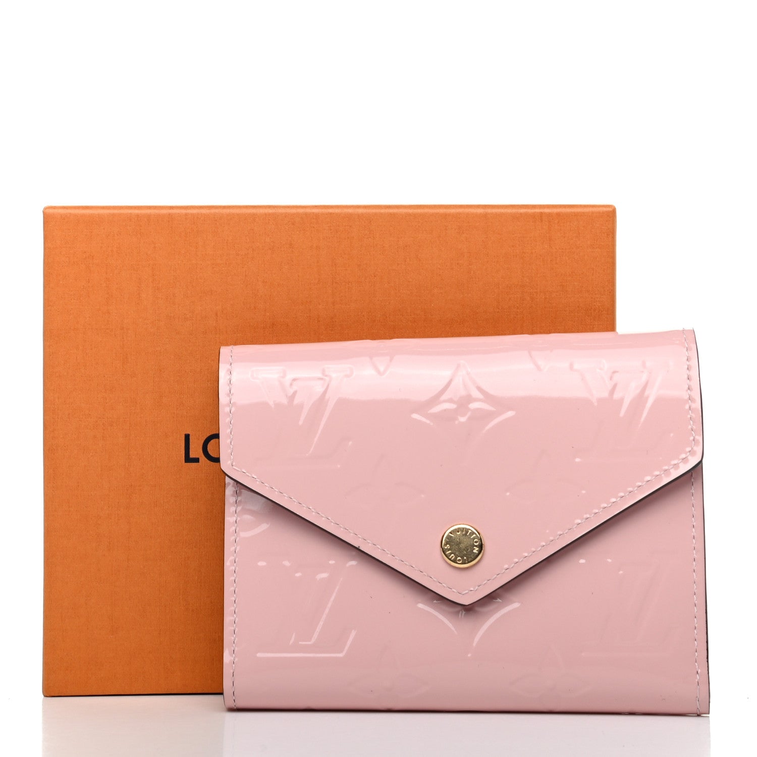 Louis Vuitton Vernis Victorine Wallet Rose Ballerine 8 of 8