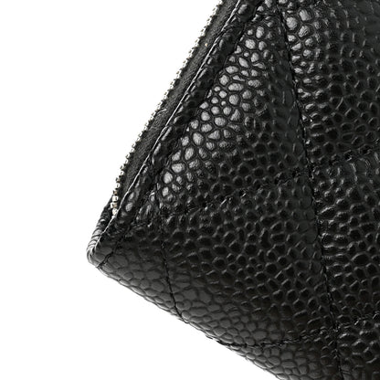 Chanel Caviar Quilted Zip Coin Purse Black 8 of 9