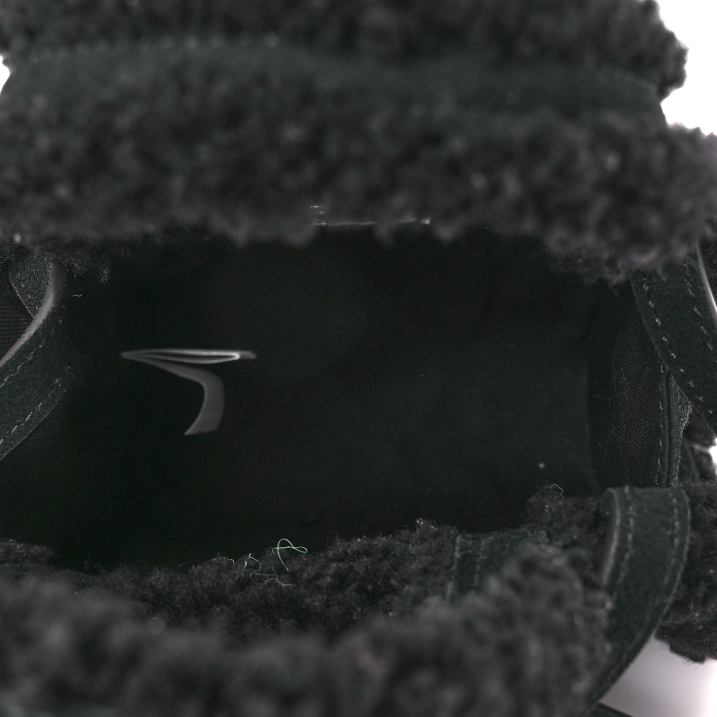 X UGG Suede shearling Small Shopping Bag Black