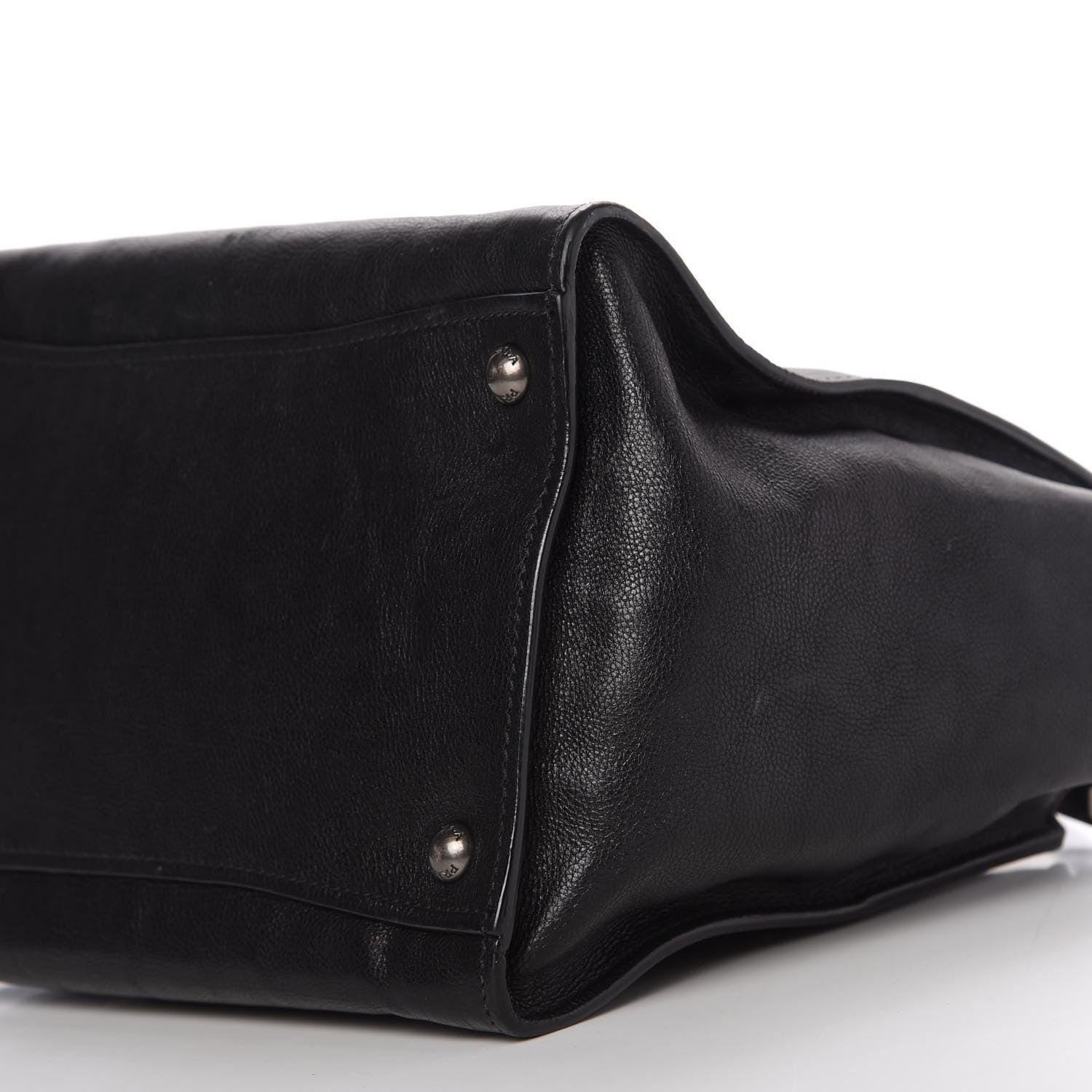 Prada Glace Calf Twin Pocket Tote Black 7 of 14