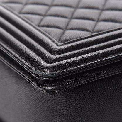 Chanel Caviar Quilted New Medium Boy Flap Black 11 of 12