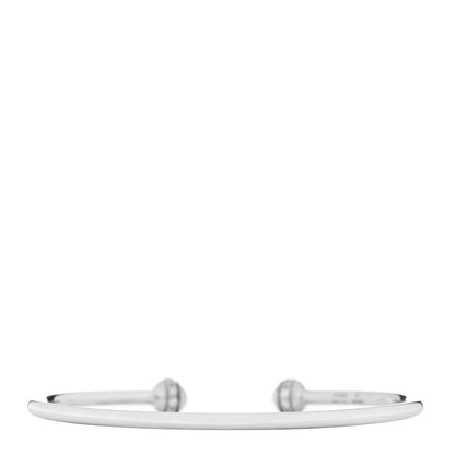 Piaget 18K White Gold Diamond Thin Possession Open Bangle Bracelet 2 of 4