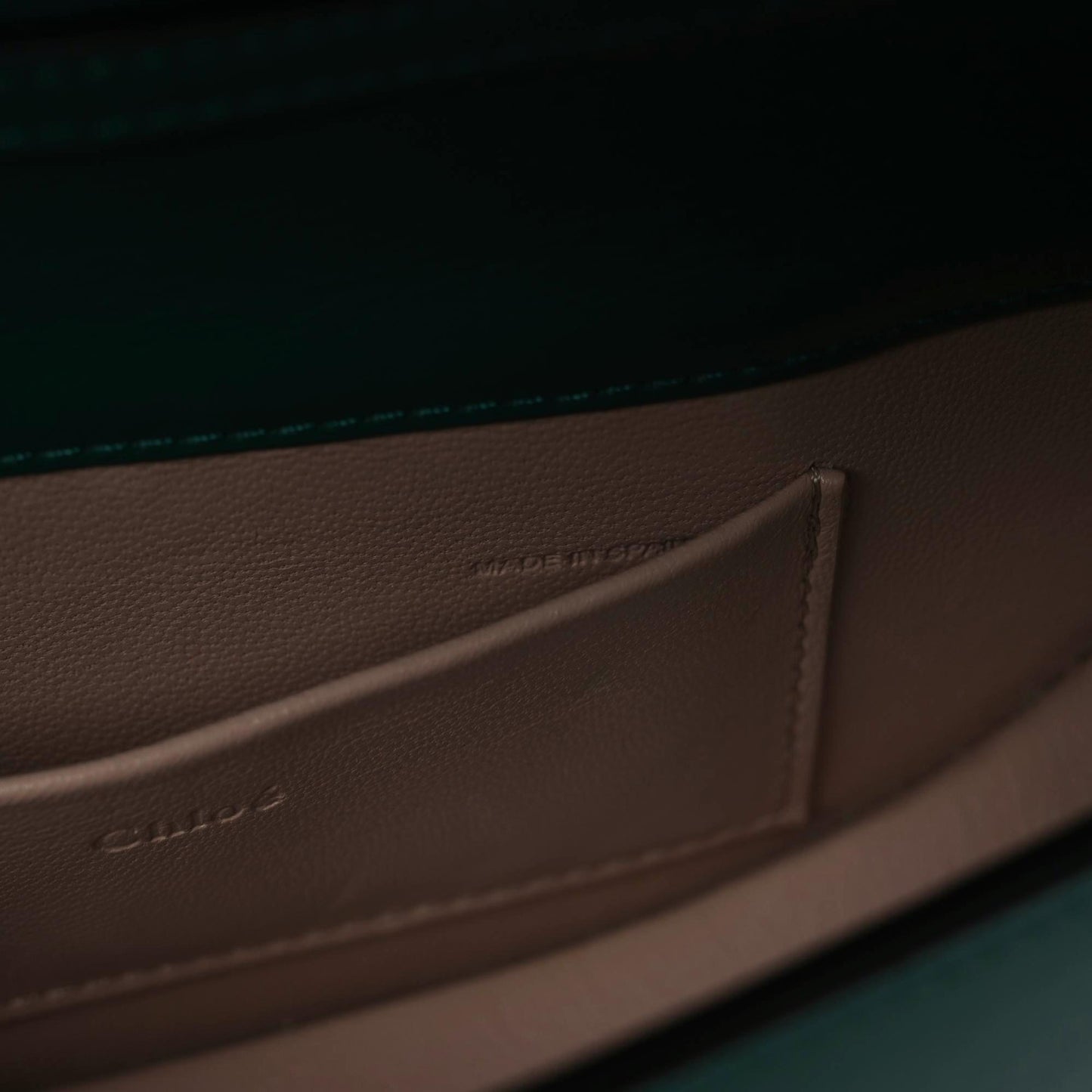 Calfskin Crocodile Embossed Small Nile Bracelet Minaudiere Bag Woodsy Green
