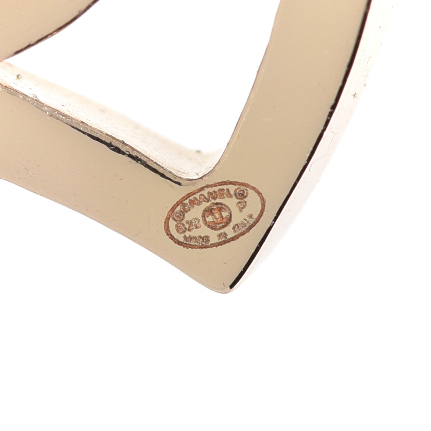 Chanel Metal CC Heart Coco In Love Drop Earrings Gold 3 of 5