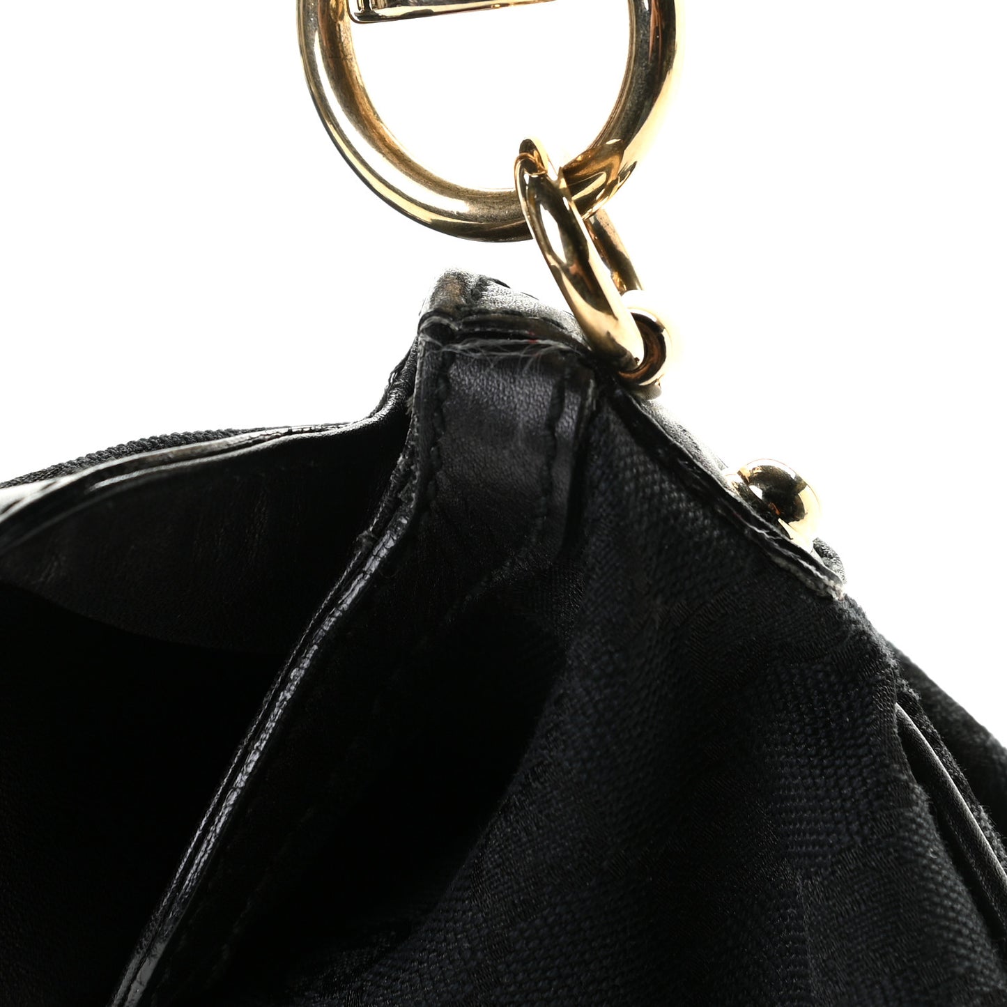 Monogram Medium Indy Top Handle Hobo Black