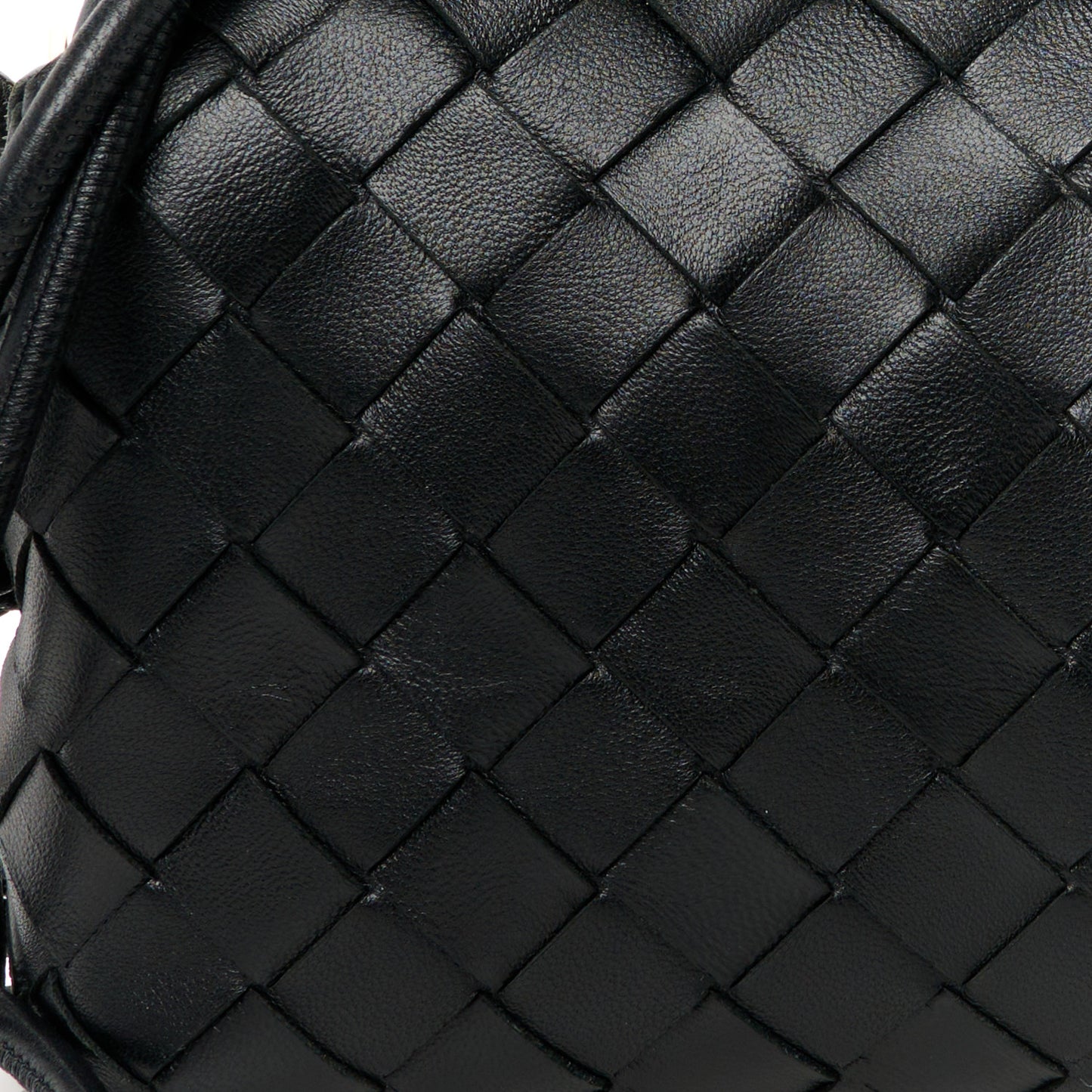 Nappa Intrecciato Mini Loop Camera Bag Black