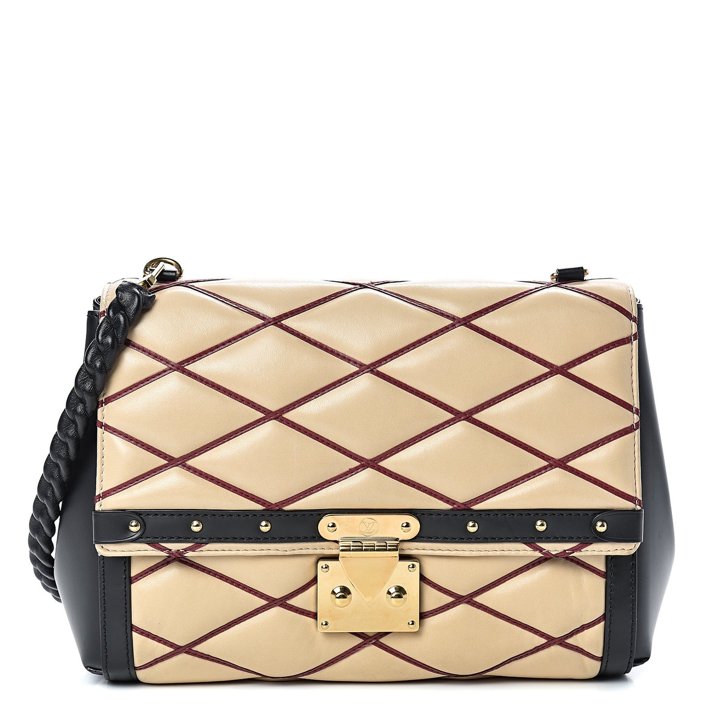 Lambskin Malletage Pochette Flap Natural