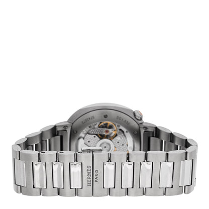 Hermes Stainless Steel Diamond Bezel 36mm Cut Automatic Watch 3 of 5