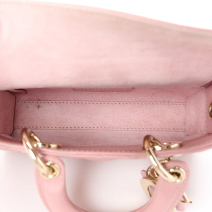 Christian Dior Lambskin Cannage Dioramour Micro Lady D-Joy Rose De Vents 5 of 11