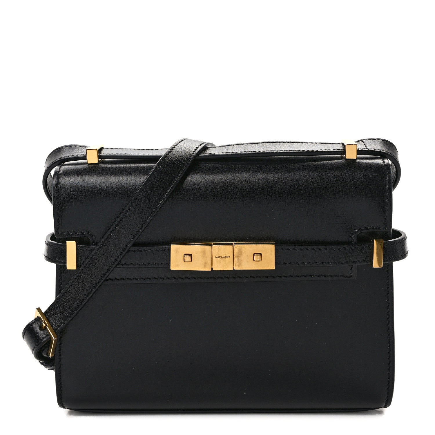 Saint Laurent Smooth Calfskin Mini Manhattan Shoulder Bag Black 1 of 13