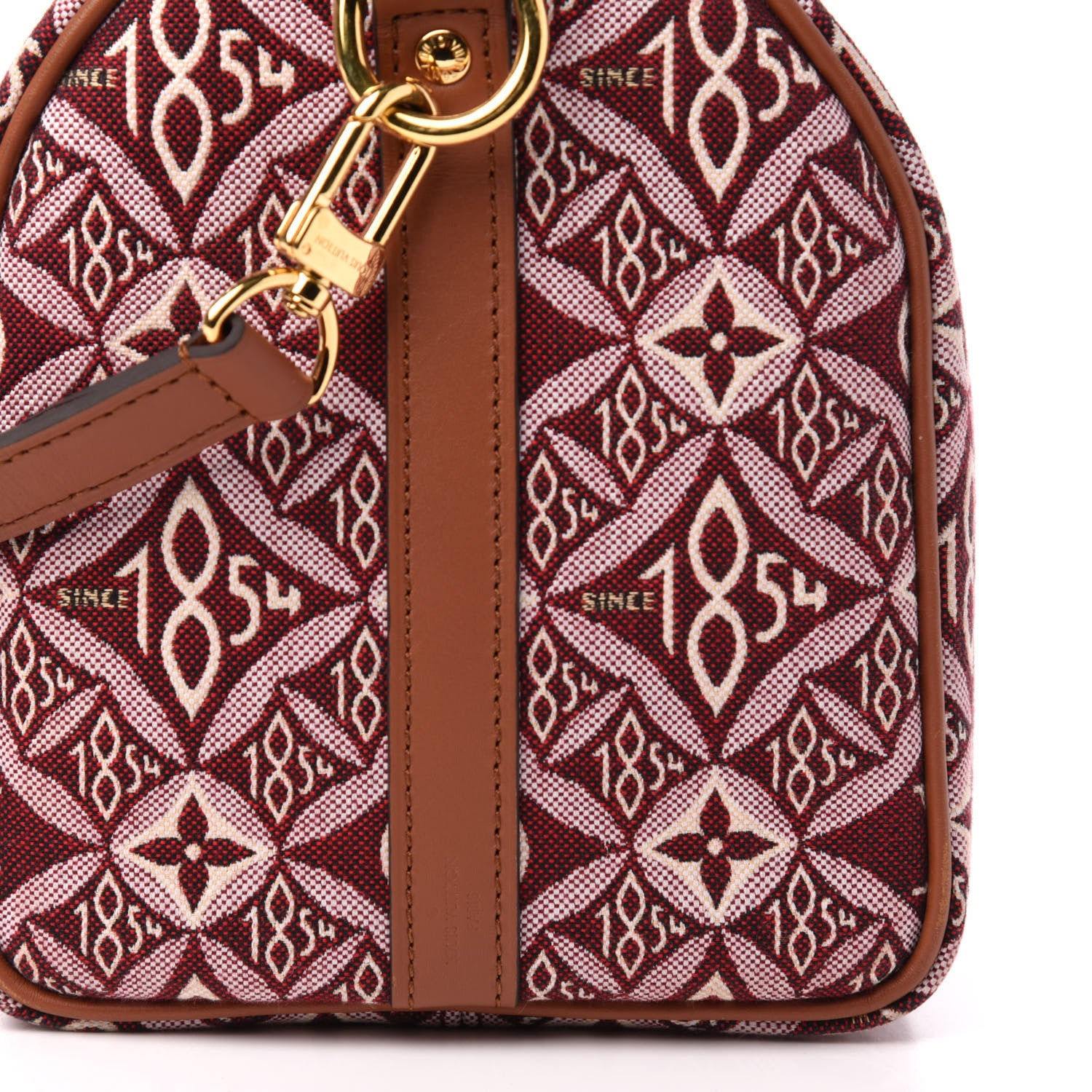 Louis Vuitton Jacquard Since 1854 Speedy Bandouliere 25 Bordeaux 12 of 13