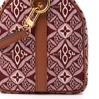 Louis Vuitton Jacquard Since 1854 Speedy Bandouliere 25 Bordeaux 12 of 13