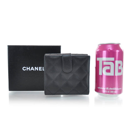 Chanel Cambon Quilted Compact Wallet Black 2 of 8