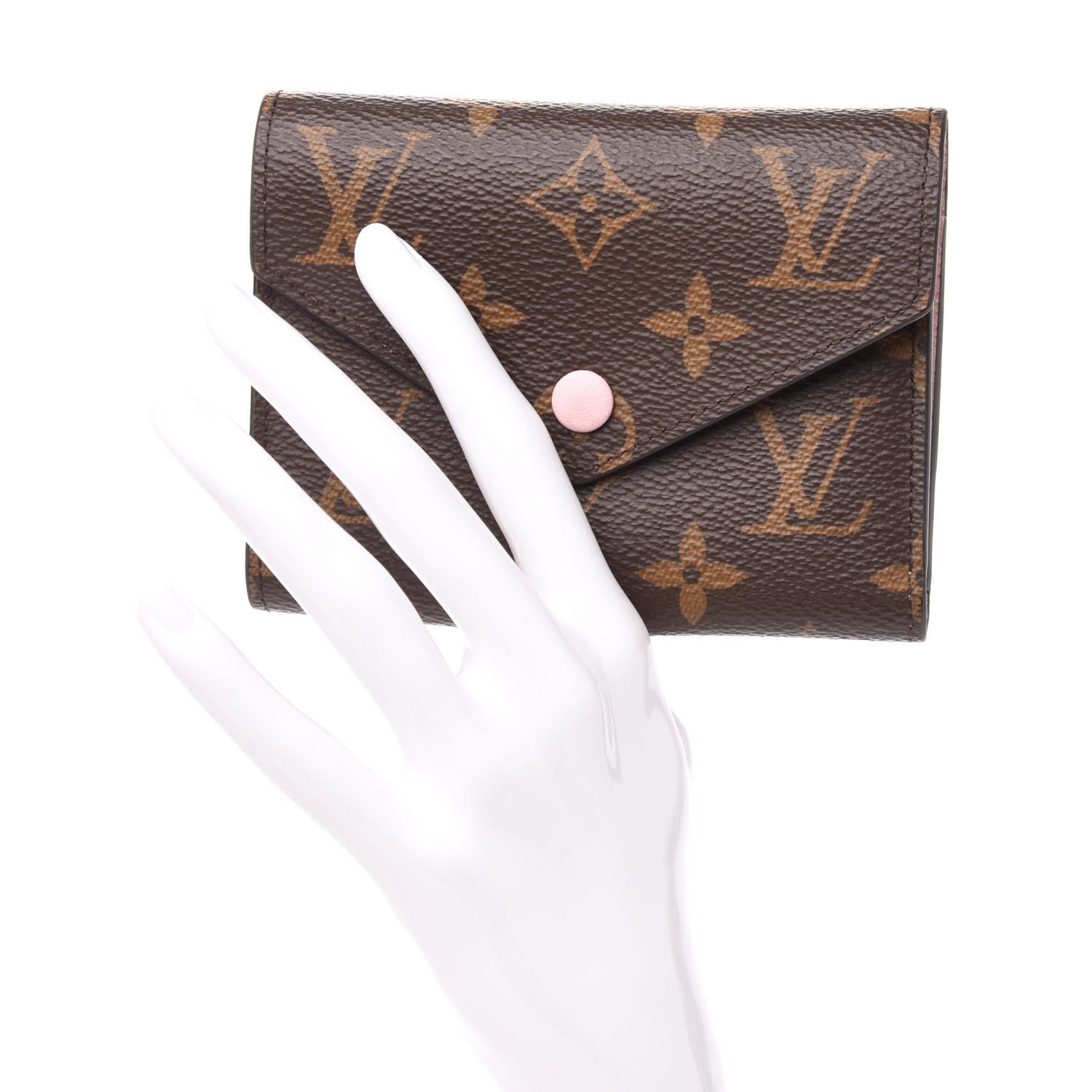 Louis Vuitton Monogram Victorine Wallet Rose Ballerine 2 of 8