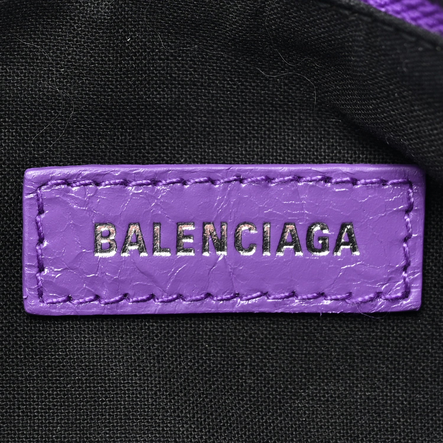 Balenciaga Agneau Arena Le Cagole Shoulder Bag XS Purple 6 of 10