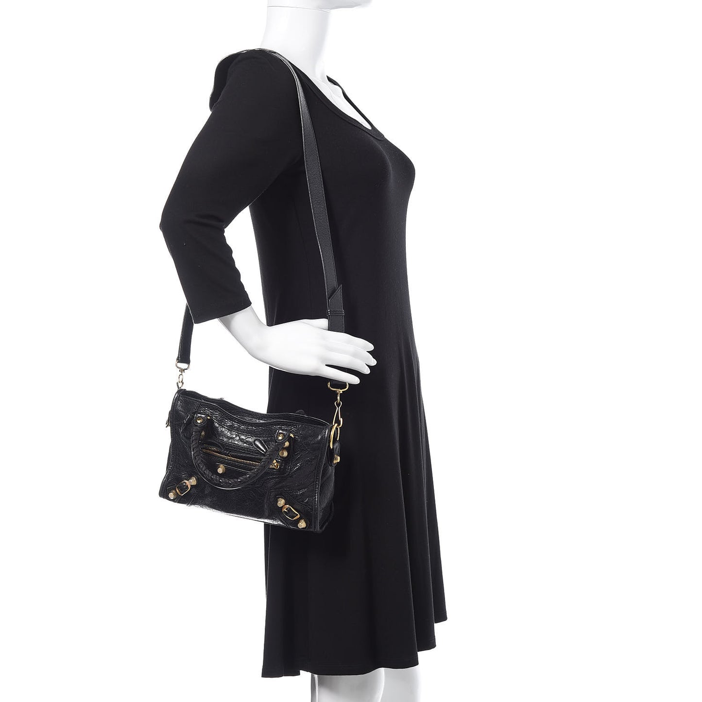 Agneau Giant 12 Gold Hardware Mini City Black