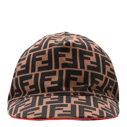 Fendi Canvas FF Reloaded Baseball Hat Tobacco Red 3 of 13