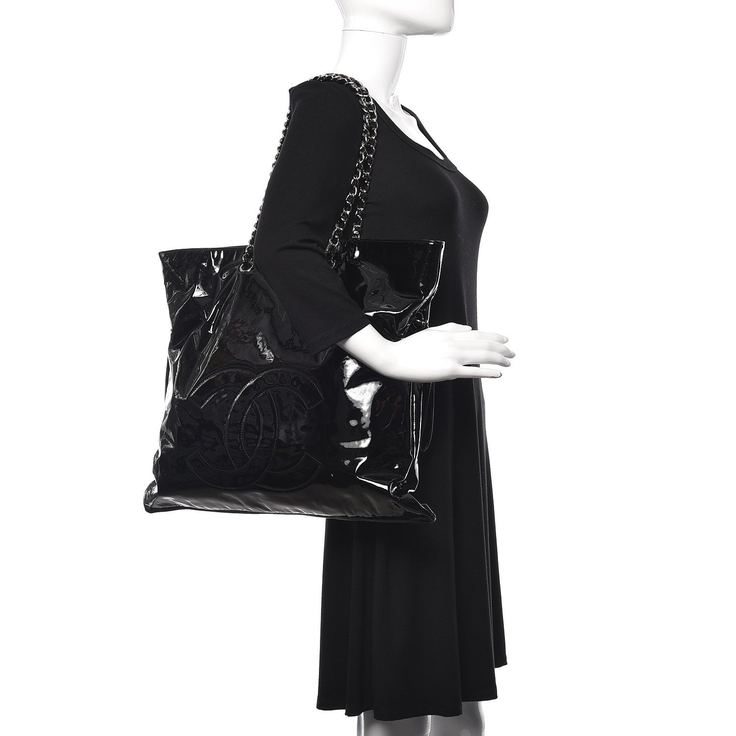 Chanel Patent Bonbons Shopper Tote Black 2 of 11