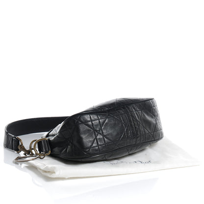 Christian Dior Lambskin Cannage Small Hobo Black 4 of 7