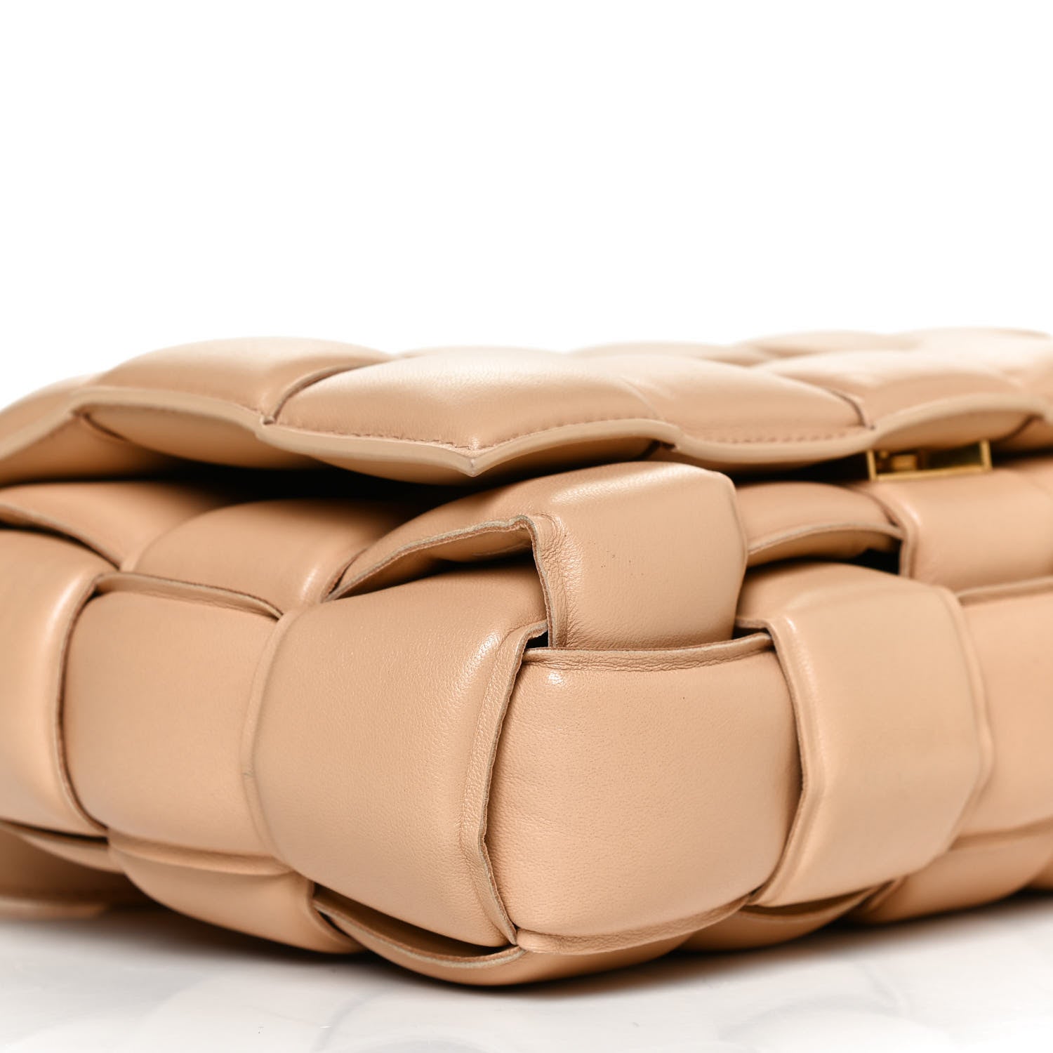 Bottega Veneta Nappa Maxi Intreccio Padded Cassette Crossbody Bag Almond 7 of 8