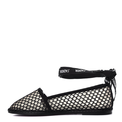 Christian Dior Suede Resille Nicely-D Ballet Flat 37 Black 1 of 10