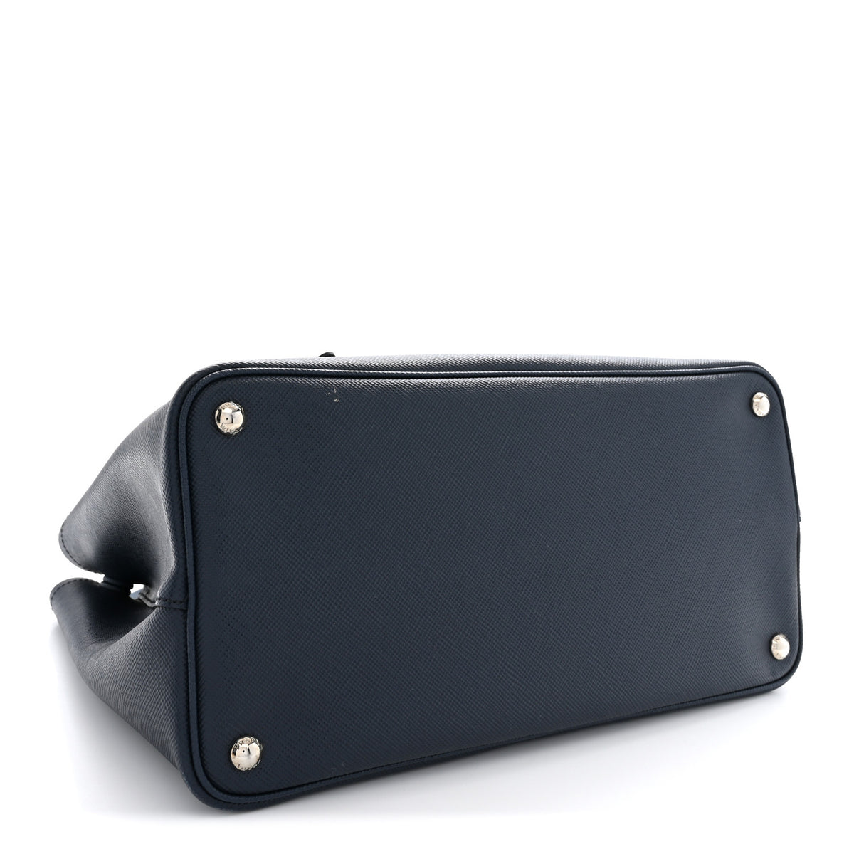 Prada Saffiano Medium Double Handle Tote Baltico Astrale 4 of 12