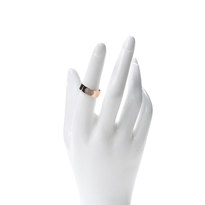 Hermes 18K Rose Gold Diamond PM H D'Ancre Ring 53 6.5 2 of 4