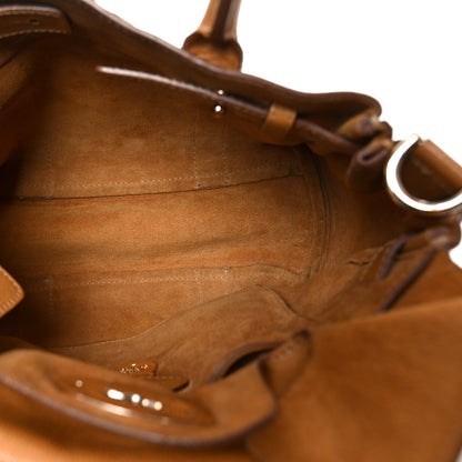 Mulberry Glossy Buffalo Small Bayswater Satchel Fudge 5 of 9